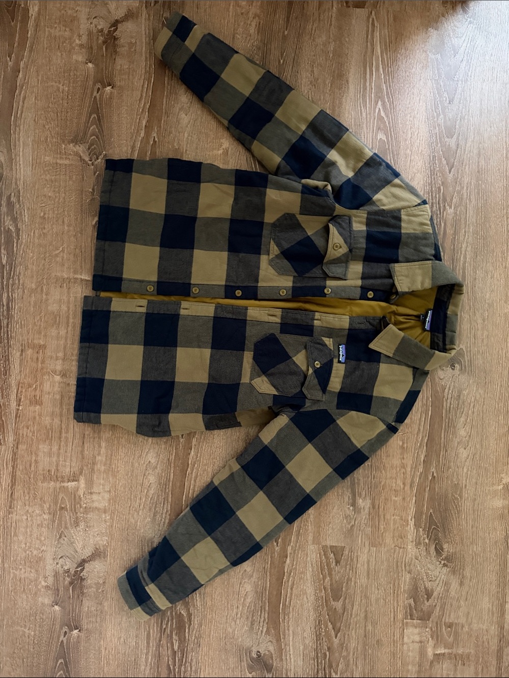 Men’s Patagonia Olive & Black Buffalo Plaid Jacket